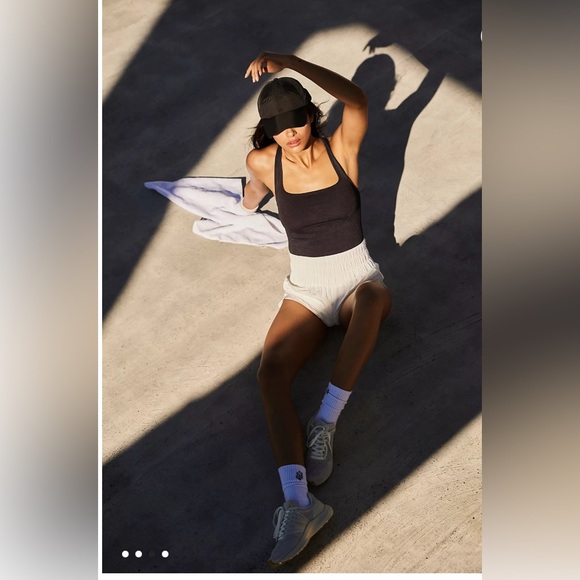 Free People Good Karma Long Tank in Washed Black M/L - Picture 4 of 7